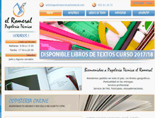 Tablet Screenshot of papeleriatecnicaelromeral.com